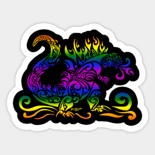 Rainbow Trybe-Zilla Sticker